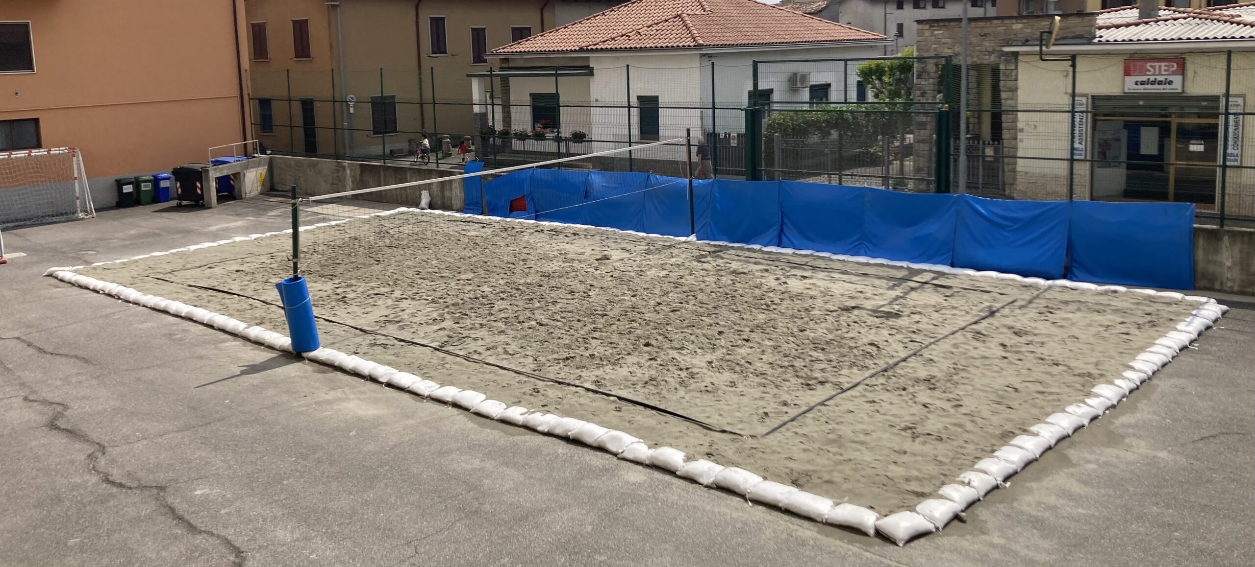 Kit Segnaletica Per Campo Da Beach Volley Corsport, Completo Per Pallavolo Sulla Spiaggia, Outdoor, Modello COR4529