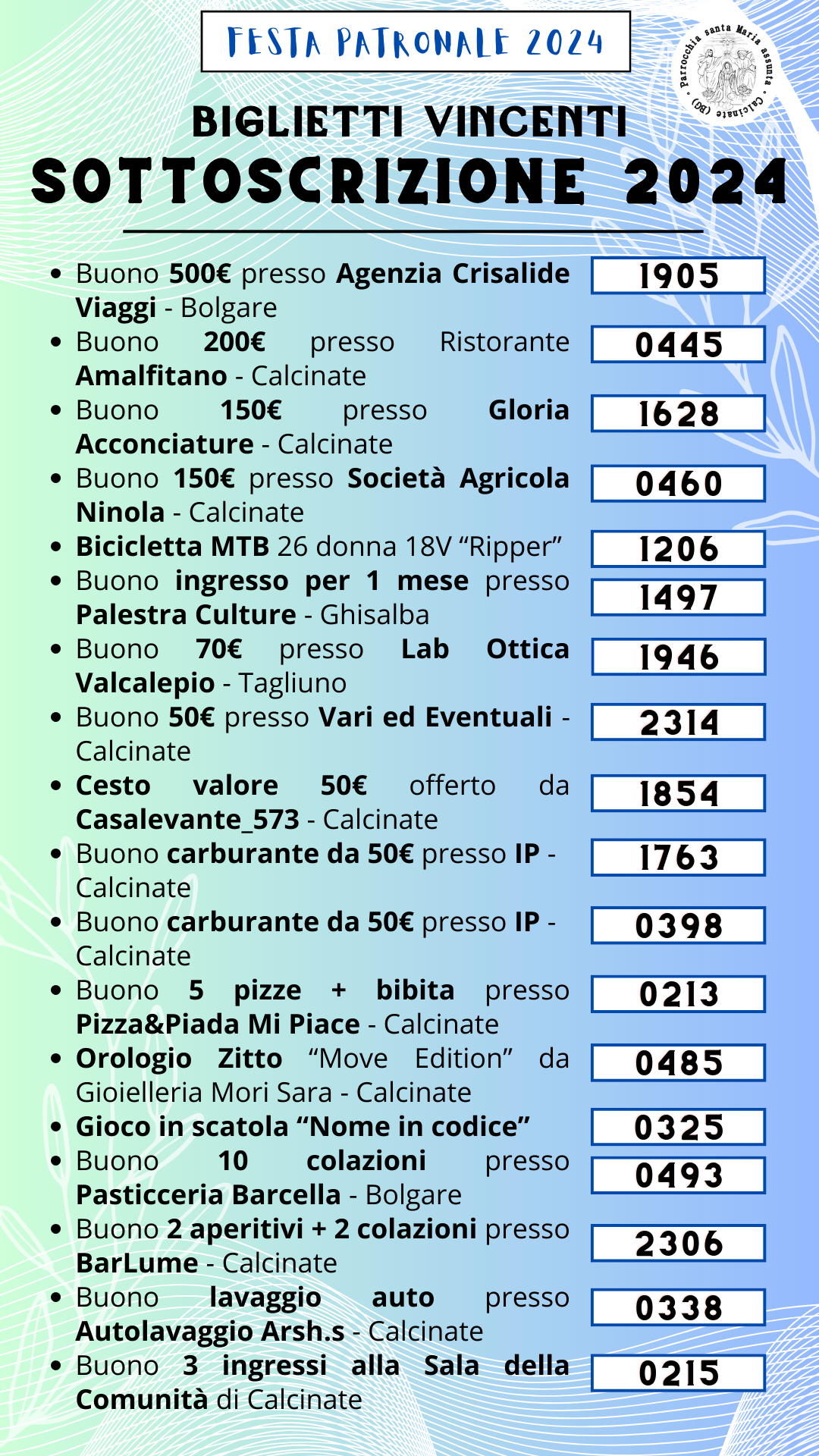 Premi sottoscrizione2024